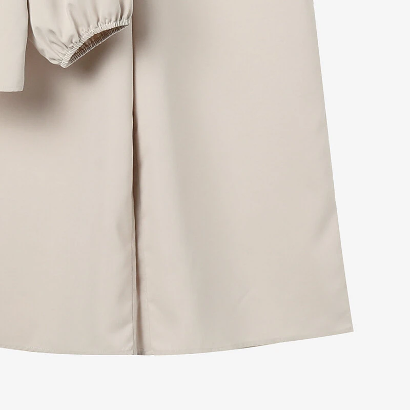 (image for)  Women Casual Solid Top Pant Sets Spring Summer Puff Sleeve Top Wide Leg Trouser 2pcs Outfits Daily 2 Pieces Womens Suits 5XL Autumn