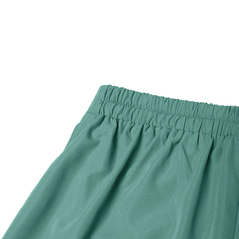 (image for)  Women Commute Back Elastic Waist Solid Summer Casual Skirt Shorts