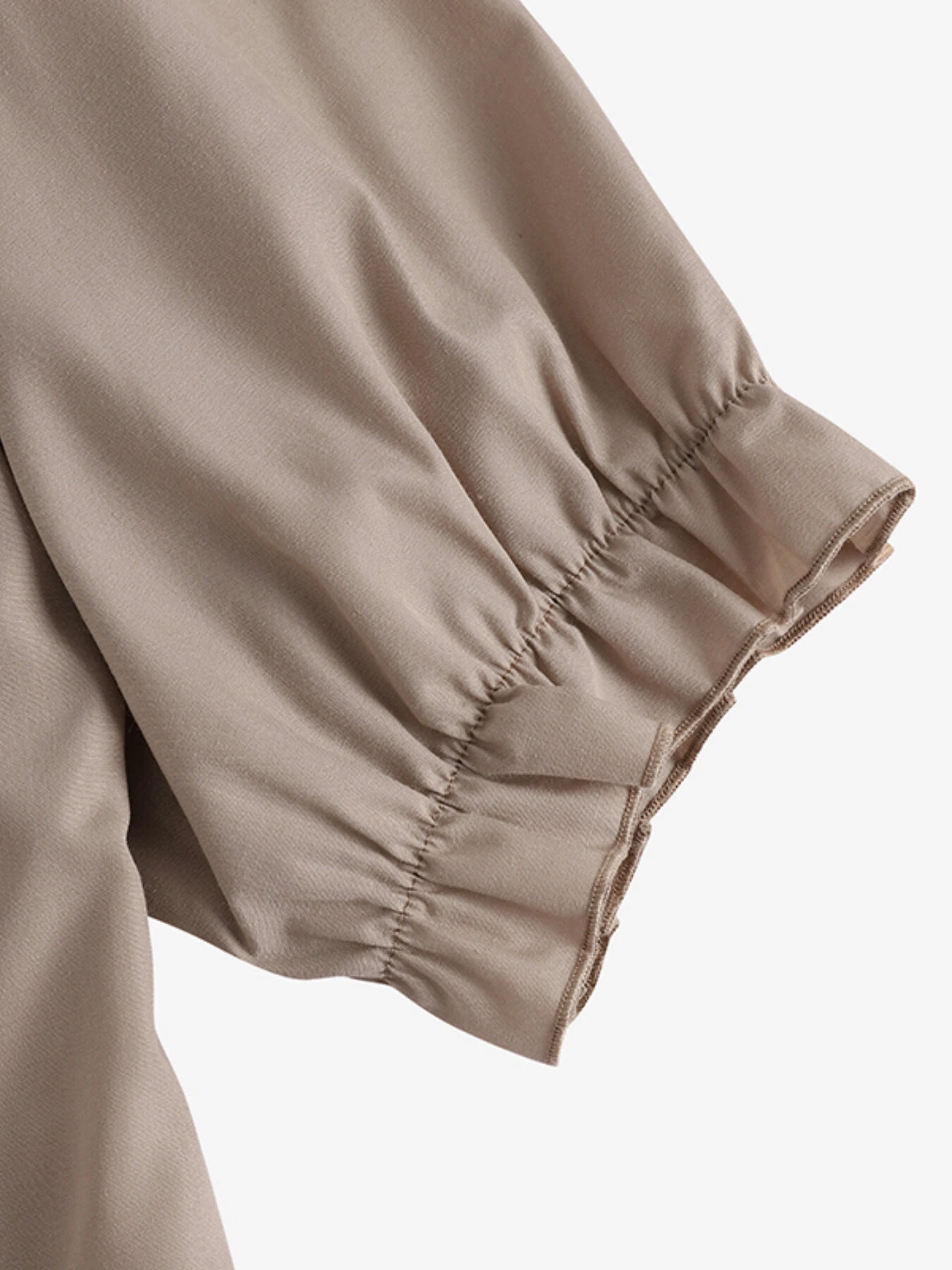 (image for)  Women Daily Casual 3/4 Length Sleeve Solid Color Shirt Dresses