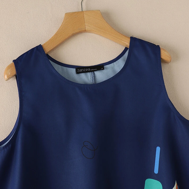 (image for)  Women Holiday Fashion Round Neck Graphic Printed Tanks Casual Crew Neck A-Line Vests Tops