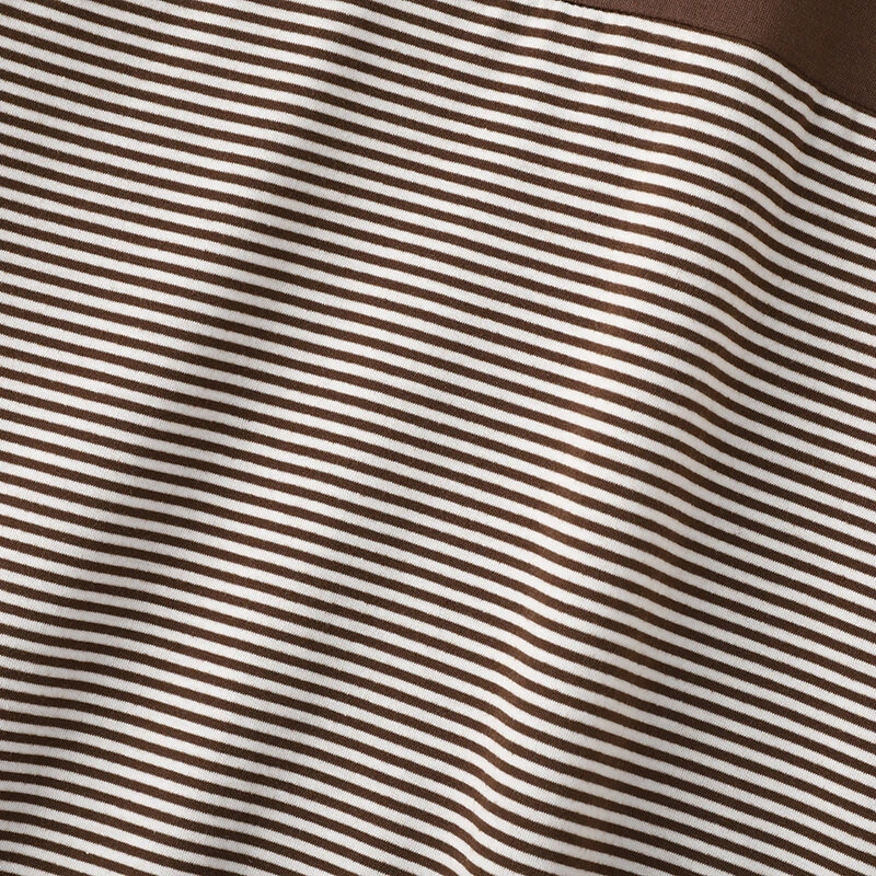 (image for)  Women Summer T Shirt Vintage Striped Short Sleeve Tee Korean Fashion Round Neck Patchwork Tunics Casual Knitted Tops
