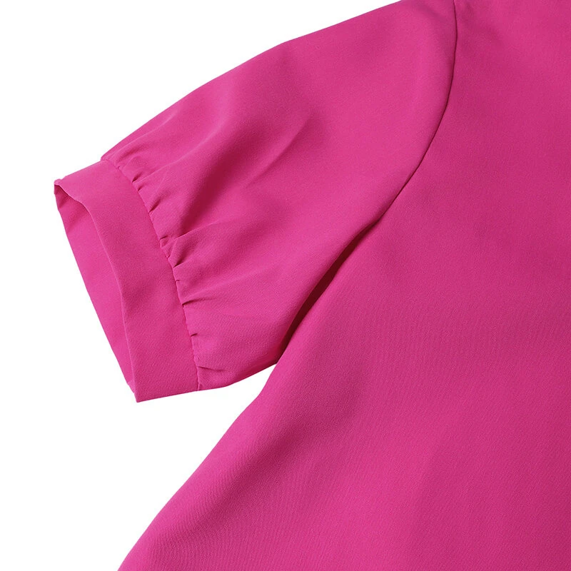 (image for)  Women's Dresses Summer Vintage Casual Lantern Sleeve Ruffled Trim Square Neck Loose Solid Dress